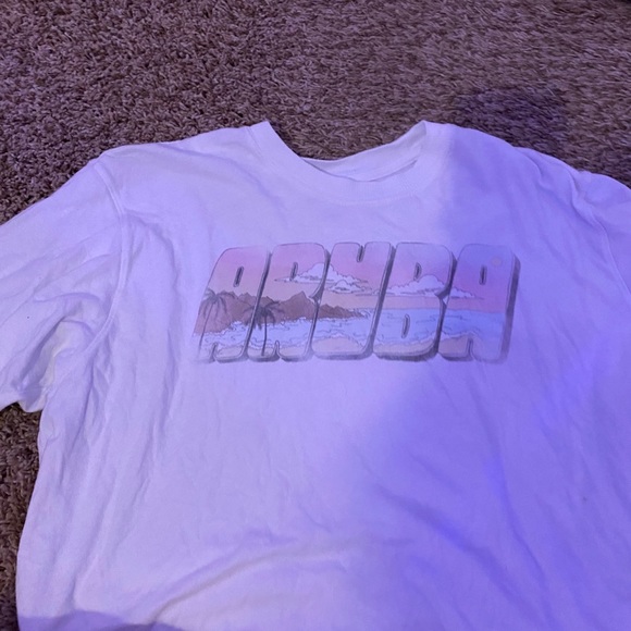 Oversized cropped t-shirt - Picture 1 of 2